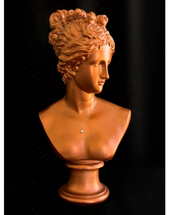 Taş Charmlı Silver Çelik Kolye | Sevgili Takı Koleksiyonu