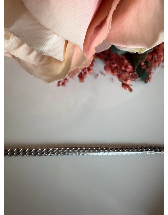 Yassı Model Snake Yılan Çelik Zincir Çocuk Bileklik | 777 Serisi