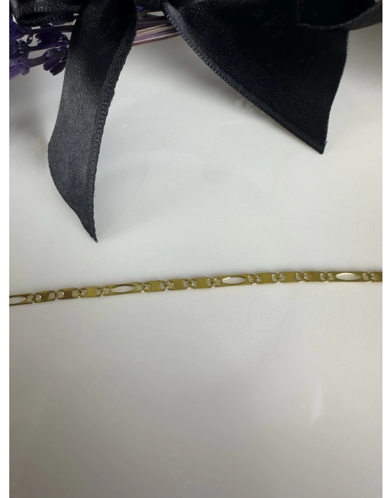 Yassı Zincirli Gold Çocuk Bileklik| Zoo Serisi