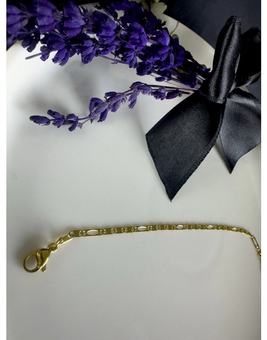 Yassı Zincirli Gold Çocuk Bileklik| Zoo Serisi