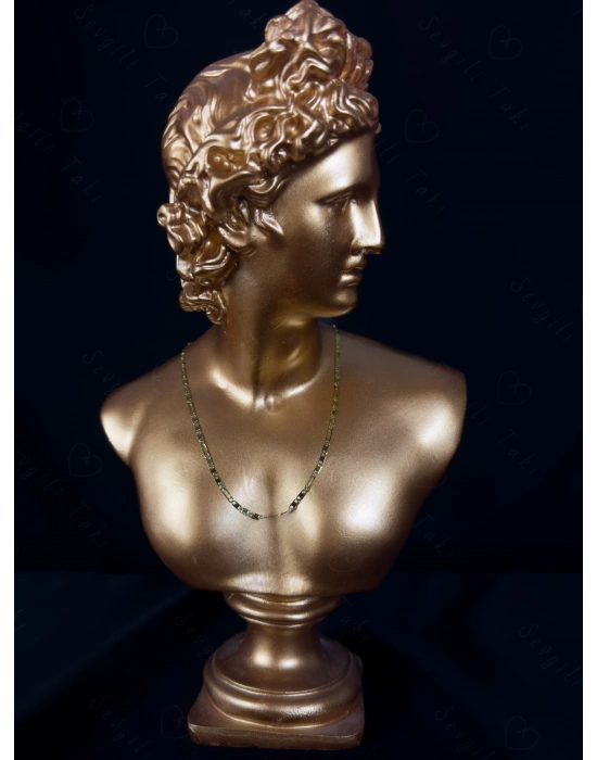 Yassı Zincirli Gold Çocuk Kolye | Zoo Serisi