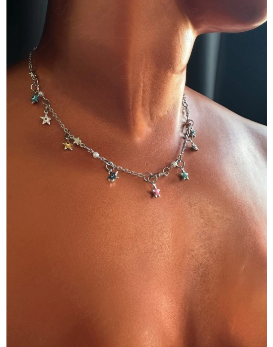 Yıldız Charmlı Çocuk Çelik Kolye | 1+ Serisi