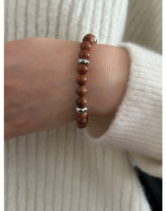 Yıldız Doğal Taşlı Bileklik -Karma Serisi