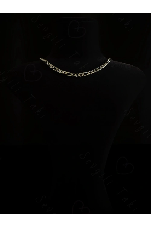 Figaro Model Choker Çelik Zincir Kolye -Choker Serisi