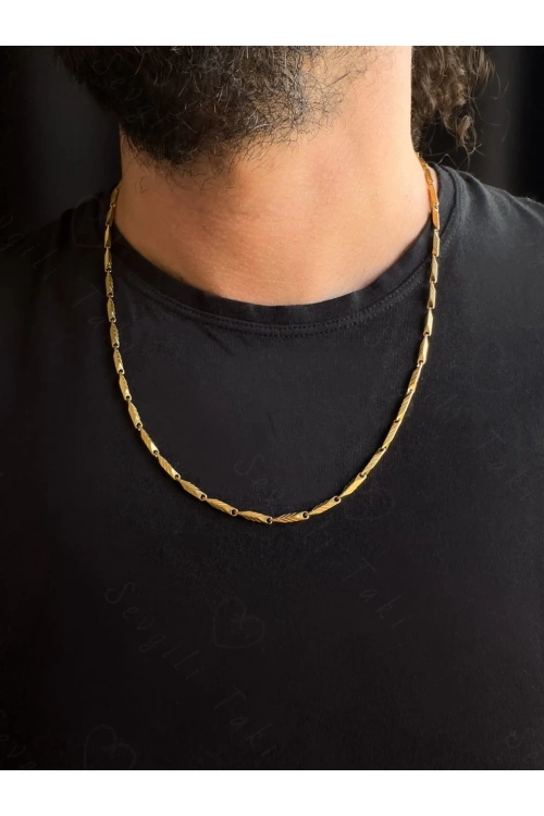 Melon Model Gold Çelik Kolye | 1+ Serisi
