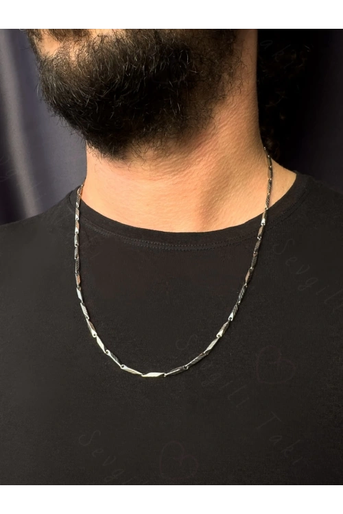 Melon Model Silver Çelik Kolye | 1+ Serisi