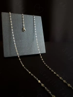 60cm | Silver Lip (Dudak) Zincirli Çelik Bel Takısı | Glorius Serisi