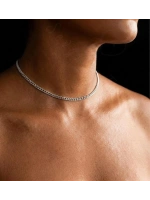 İnce Gurmet Model Choker Çelik Zincir Kolye-Choker Serisi