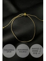 Ayarlanabilir Gold Çelik Halhal -Glorious Serisi