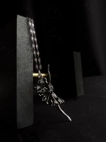 Balerin Charmlı Silver Çelik Kolye | Sevgili Takı Koleksiyonu