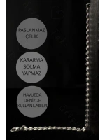 Balıksırtı / Kılçık Model Çelik Zincir Halhal | Deniz Serisi
