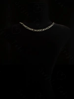 Figaro Model Choker Çelik Zincir Kolye -Choker Serisi