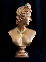 Şahin Başlı Gold Çelik Kolye | Horus Serisi