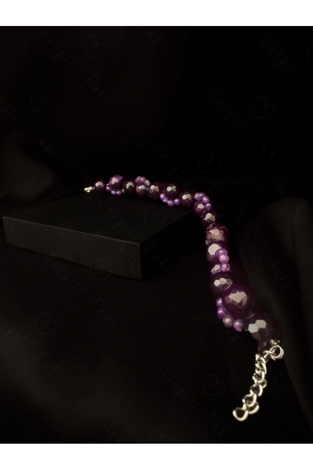 Akik Doğal Taşlı Örgülü Çelik Bileklik | Sonbahar Serisi