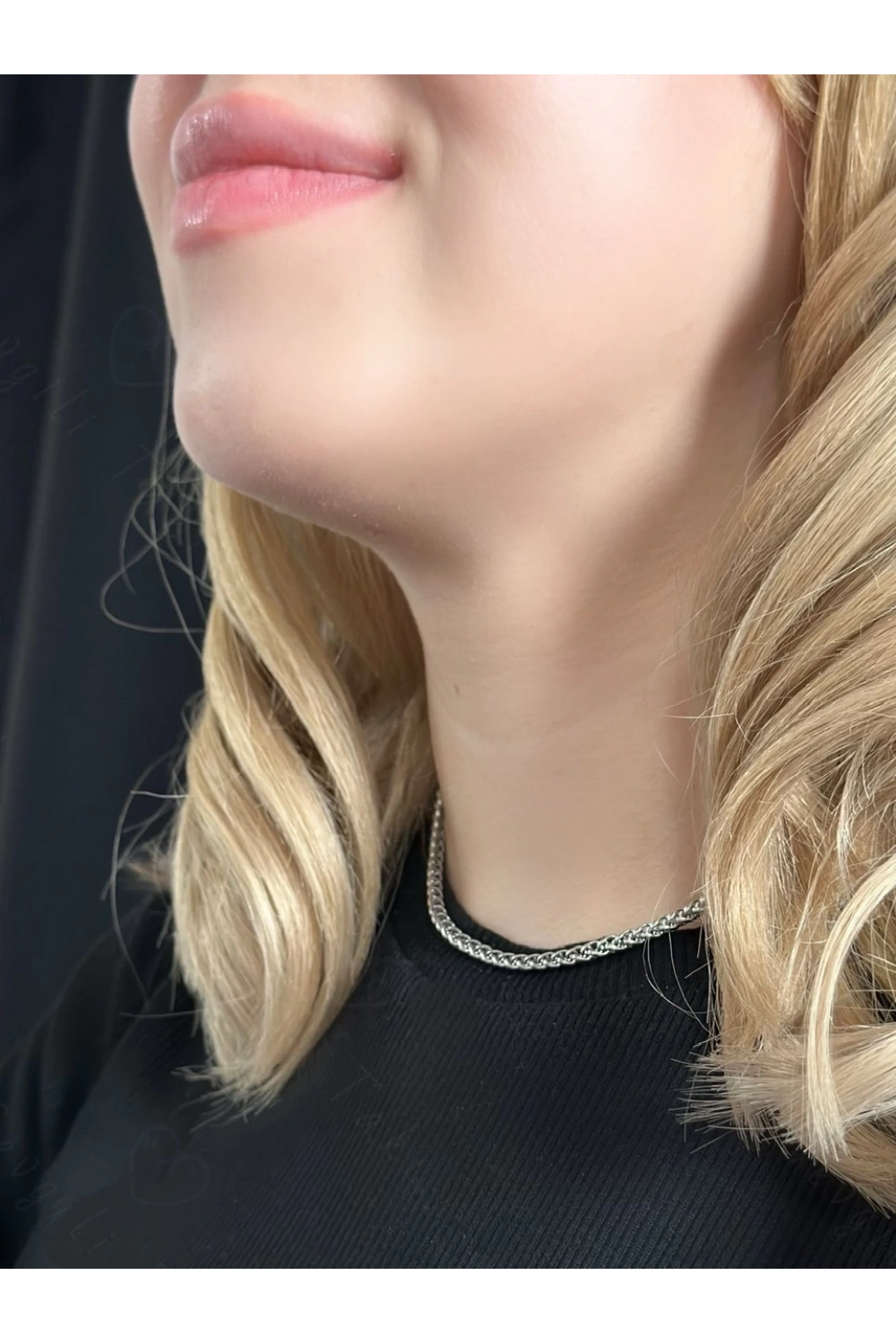 Burgu Model Choker Çelik Zincir Kolye- Choker Serisi