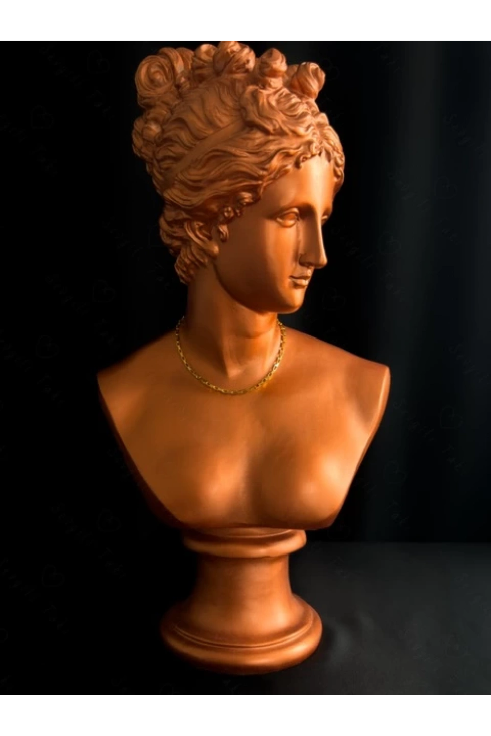 Dikdörtgen Zincirli Gold Choker Çelik Kolye | Choker Serisi