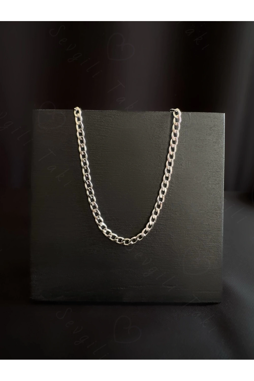 Düz Zincirli Choker Çelik Kolye | Choker Serisi