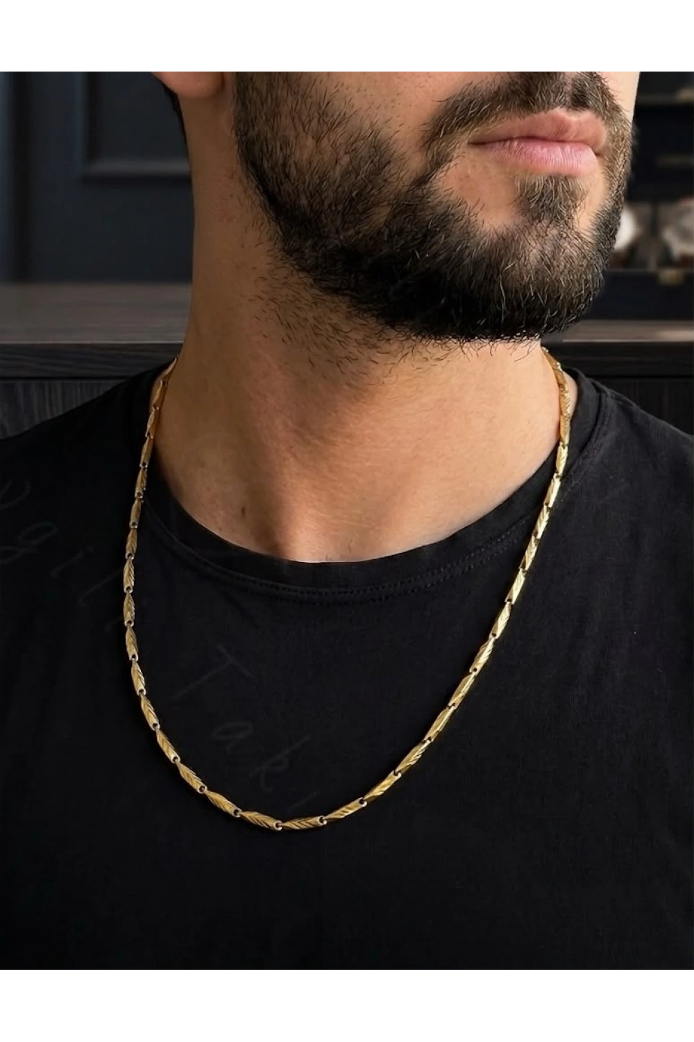 Melon Model Gold Çelik Kolye | 1+ Serisi
