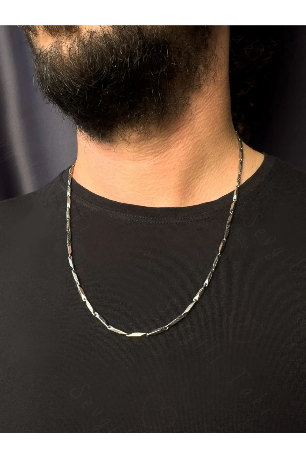 Melon Model Silver Çelik Kolye | 1+ Serisi