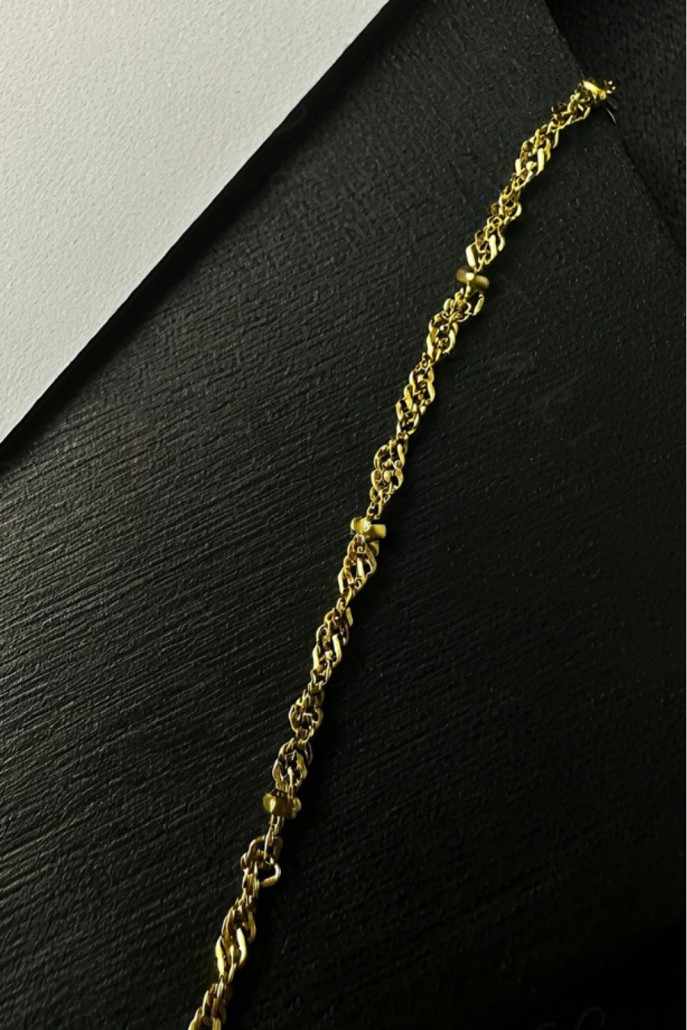 Toplu Burgu Zincir Gold Renk Çelik Şahmeran | Karma Serisi