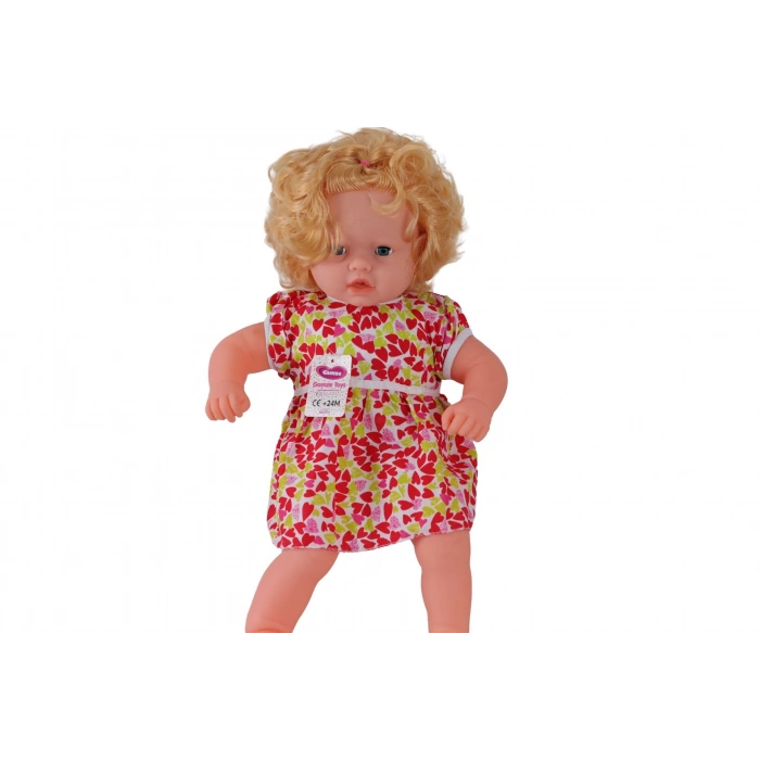 0073 60 CM DOLGU GÖVDELİ SAÇLI BÜYÜK BEBEK