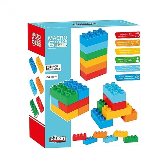 03 555 MAKRO 6 RENKLİ TUĞLA BLOKLAR