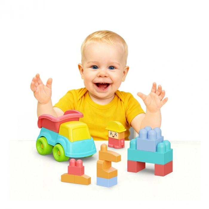 04123 YUMUŞAK BLOKİ BLOKLAR KAMYON SET 24 PARÇA