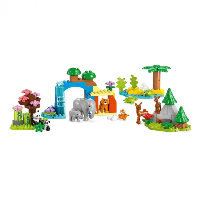 10446 Lego Duplo 3ü1 Arada Vahşi Hayvan Aileleri 92 parça +2aş