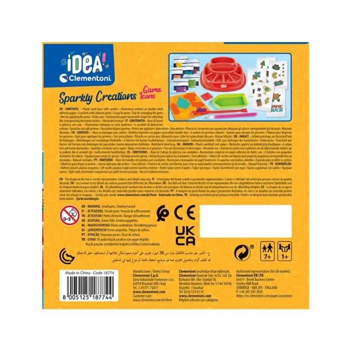 18774 Idea Clemetoni - Işıltılı Tasarım Seti - Oyun İkonları