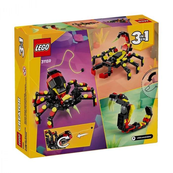 31159 Lego Creator 3in1 - Şaşırtıcı Örümcek 153 parça +7 yaş