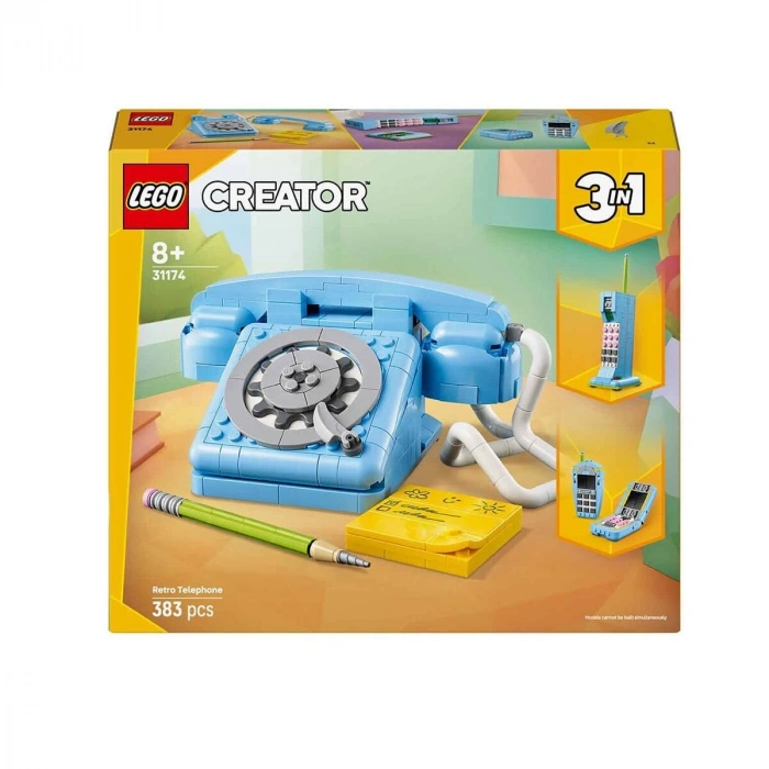 31174 Lego Creator 3in1 - Retro Telefon 383 parça +8 yaş