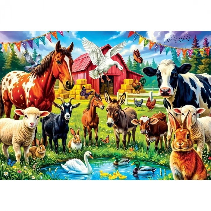 31507 Farm Friends 100 Parça Puzzle