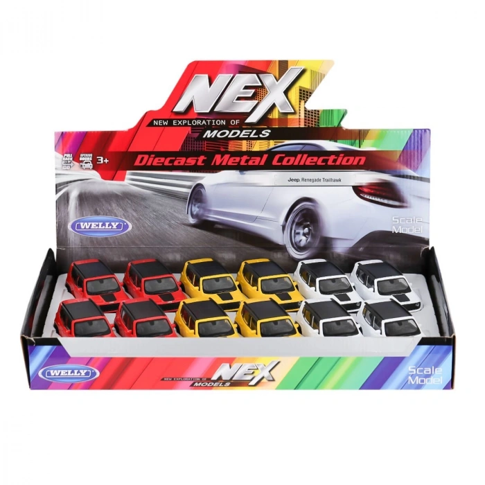 43736 Welly Çek Bırak Jeep Renegade Trail -Karsan Oyuncak