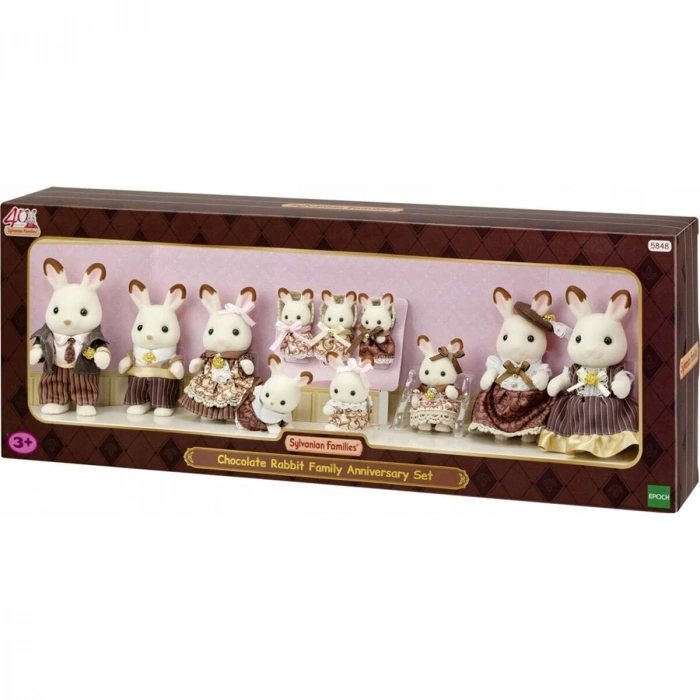 5848 Sylvanian Families Çikolata Kulaklı Tavşan Ailesi Yıldönümü Seti +3 yaş