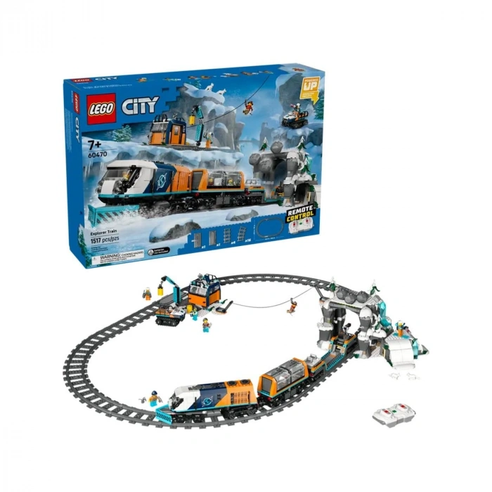 60470 Lego City Kaşif Treni 1517 parça +7 yaş