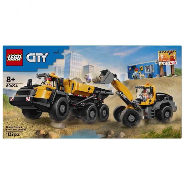 60494 Lego City Damperli Kamyon ve Ön Yükleyici 1132 parça +8 yaş