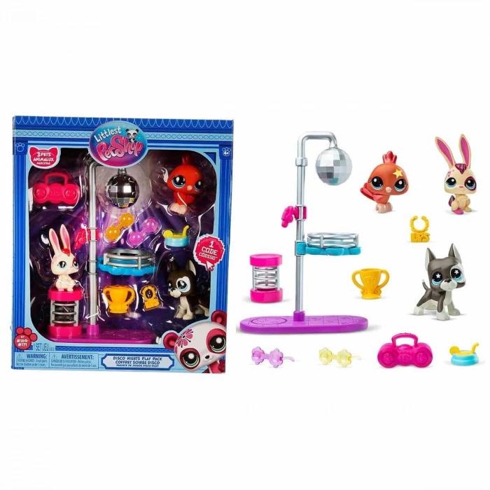 6377 SUN- LİTTLEST PETSHOP MİNİŞLER  DISCO NİGHT  OYUN SETİ