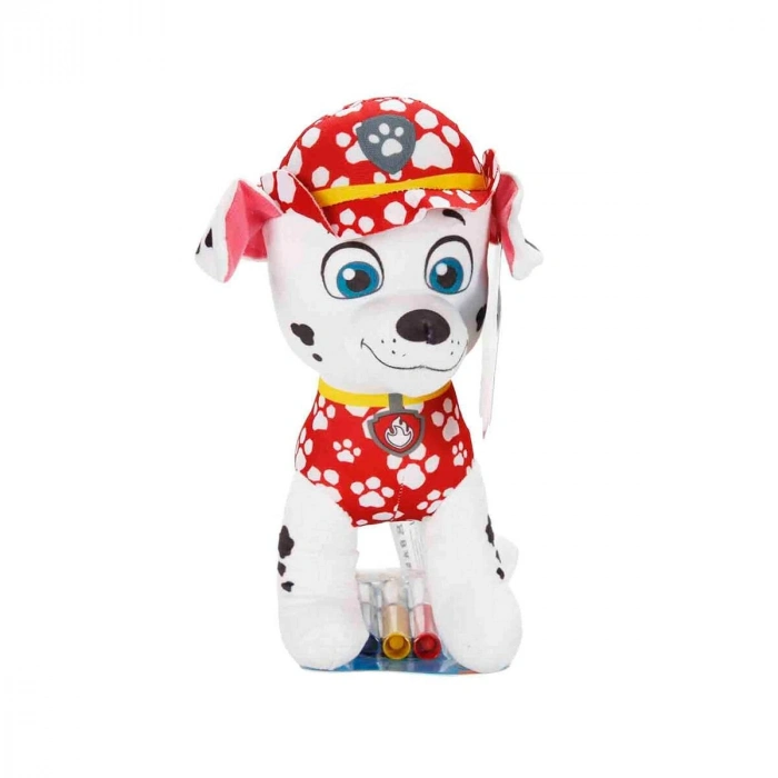 64446 SUN-HTI-SBR-FİGÜR PELUŞ PAW PATROL DOODLE PUPS BOYAMA KALEMLİ PAW 3A