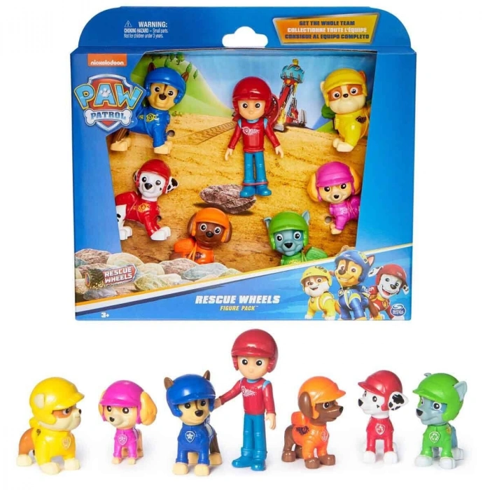 70443 SUN-SPM-FİGÜR SET PAW PATROL RESCUE WHEELS TEMALI 7Lİ