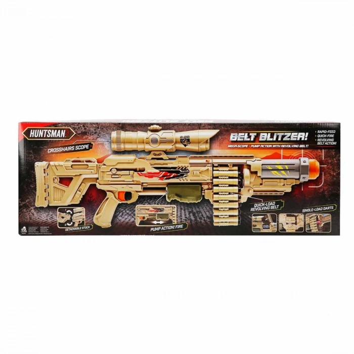 91955 Belt Blitzer 18 Mermili Sünger Dart Atan Silah -Sunman