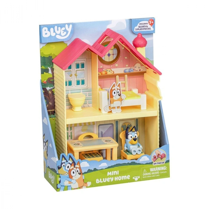 BLUEY 17614 Bluey Mini Ev ve Figür Oyun Seti