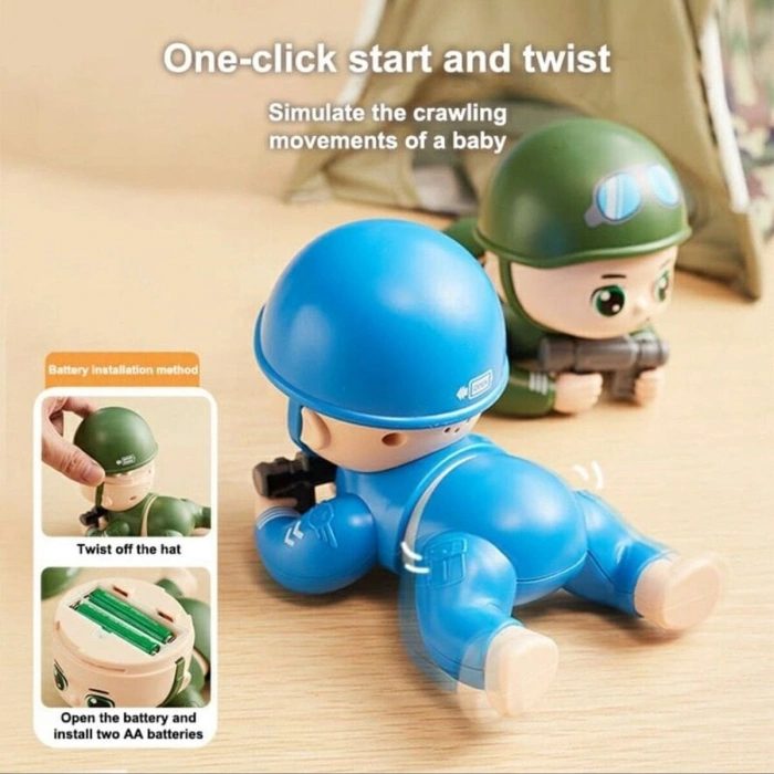 FG3105-3 PİLLİ SEVİMLİ 3 ASORTİ ASKER 48