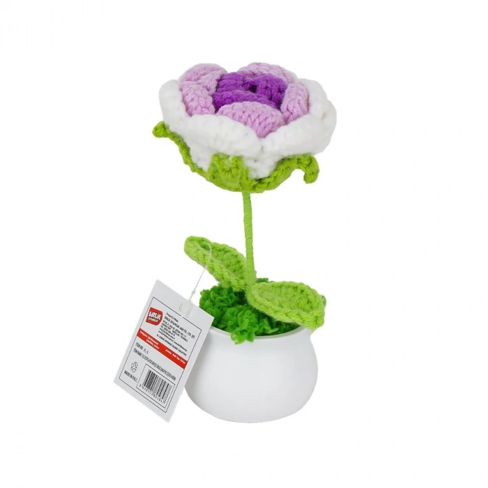 FL-5 Kroşe Örgü Şakayık Çiçek -Birliktoys