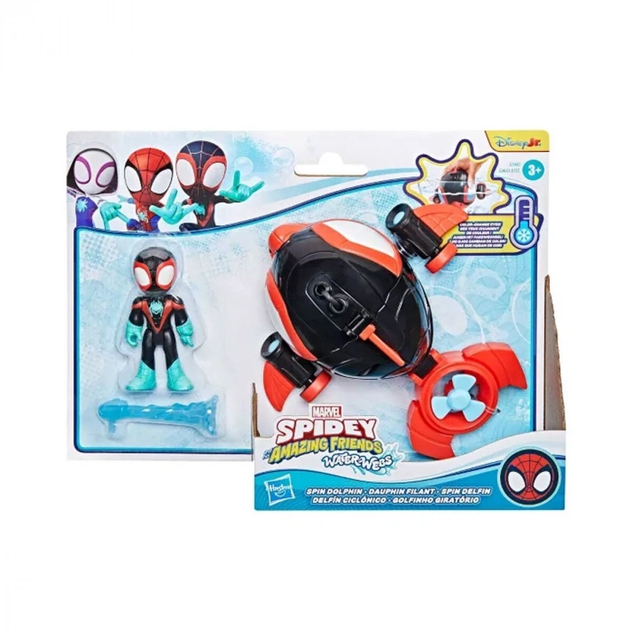 G1465 Spidey Waterwebs - Spin Dolphin Figür ve Araç OyunSeti +3 yaş