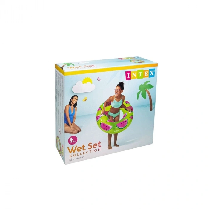 IS56261 Intex Tropikal Meyve Desenli Simit 107 cm (9+ Yaş)