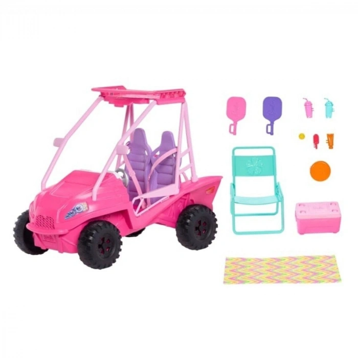 JFV68 Plaj Arabası Oyun Seti - Barbie Mysteries: Beach Detectives