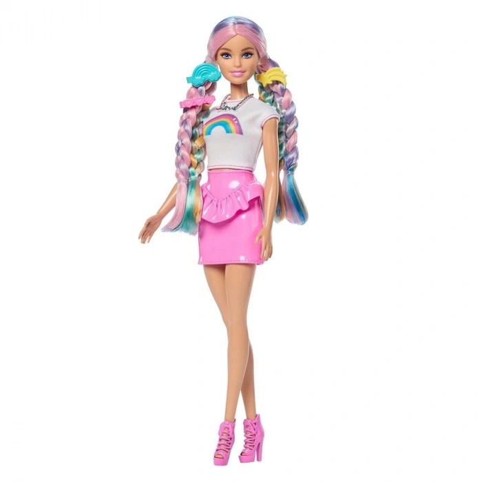 JJP06 - JJP07 Barbie Gökkuşağı Saçlar Bebek
