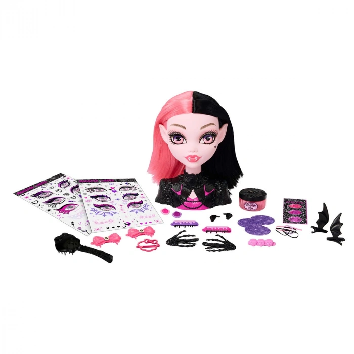 JML42 Monster High Havalı Saçlar Draculaura Büstü