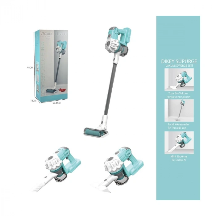 LS8807Q Vardem Dikey Elektrik Süpürgesi  Kapalı Kutu Yeşil-Gri  3 in1