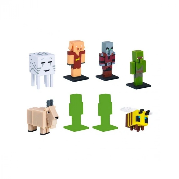 PMI/MC22270 MİNECRAFT 3D TOPPEEZ 8Lİ DELUXE FİGÜR SETİ SERİ 2 ASORTİ